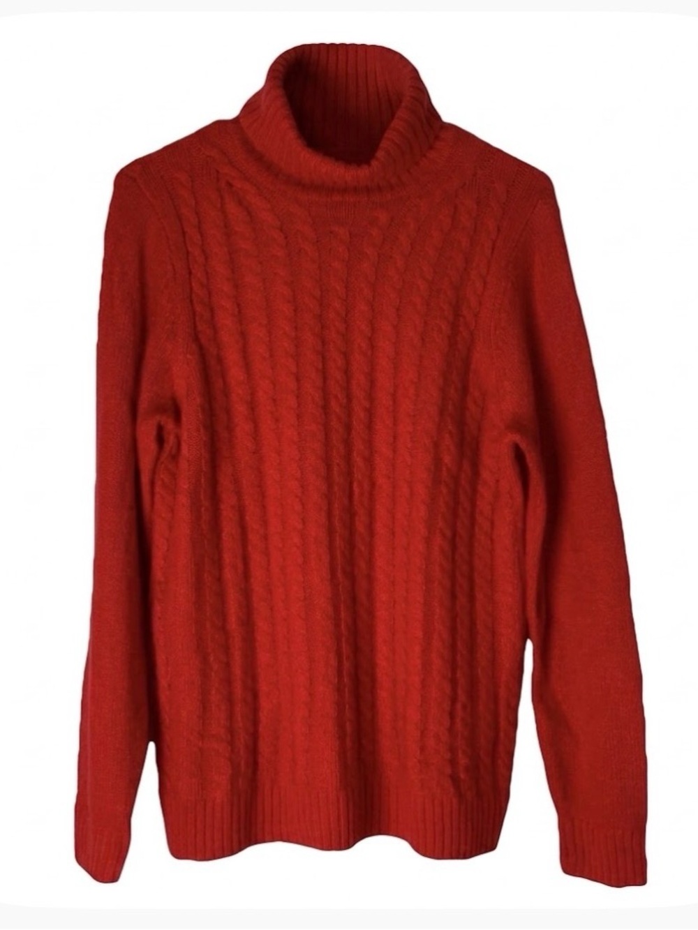 CROFT & BARROW Turtleneck Knit Sweater, Women’s M, Red